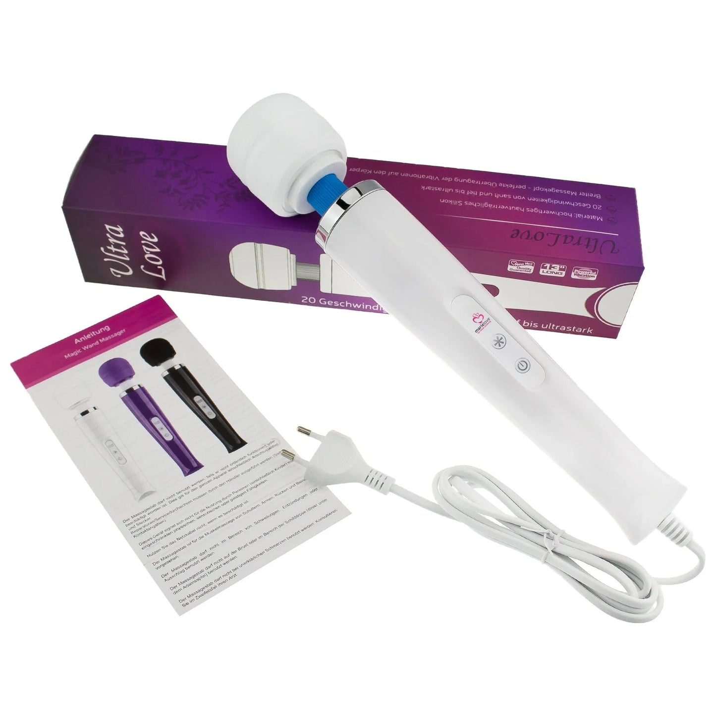 Magic Wand Vibrator Magic Wand Netz Weiß