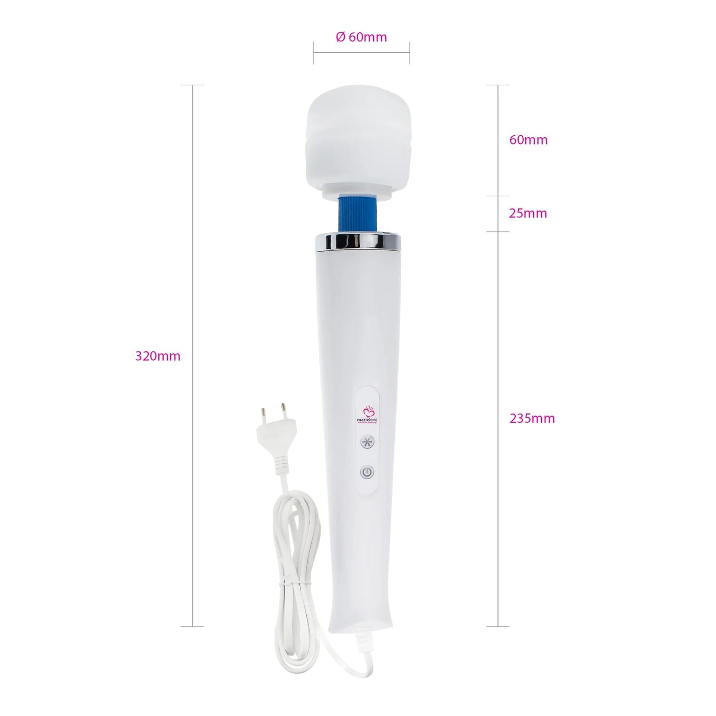 Magic Wand Vibrator Magic Wand Netz Weiß
