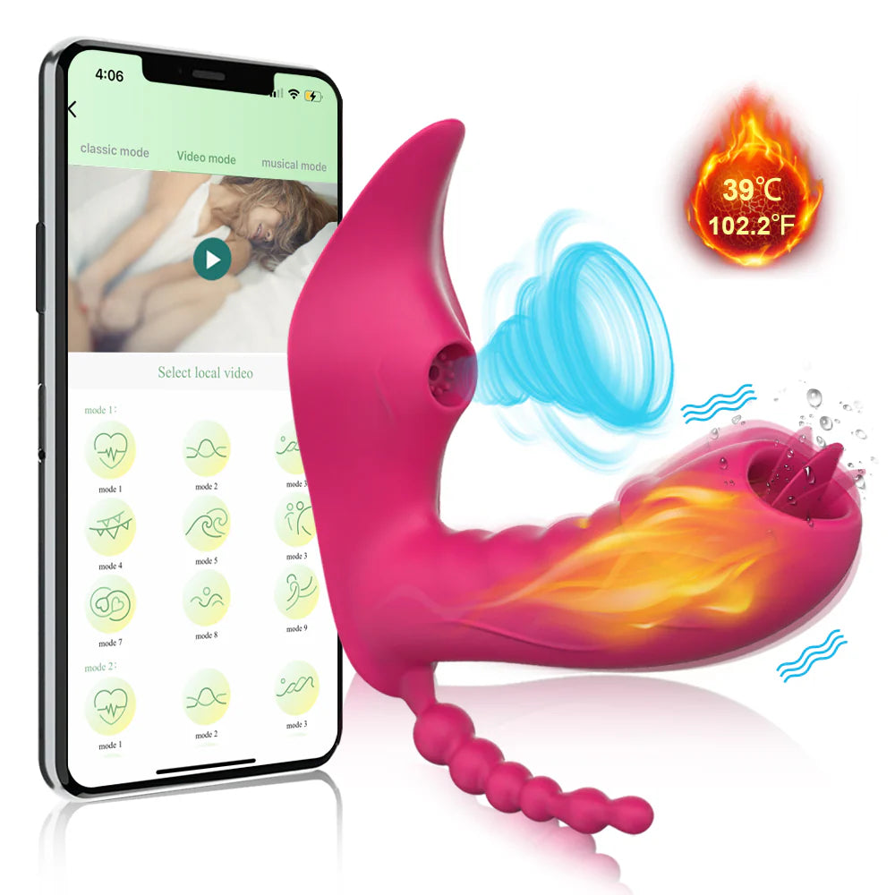 Vibrierendes Ei mit 10 Vibrationsmodi, Leck- und Wärmefunktion