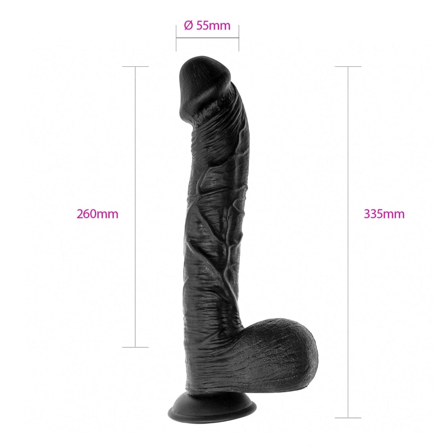 Black Riesendildo 33.5cm silikon XXL Dildo