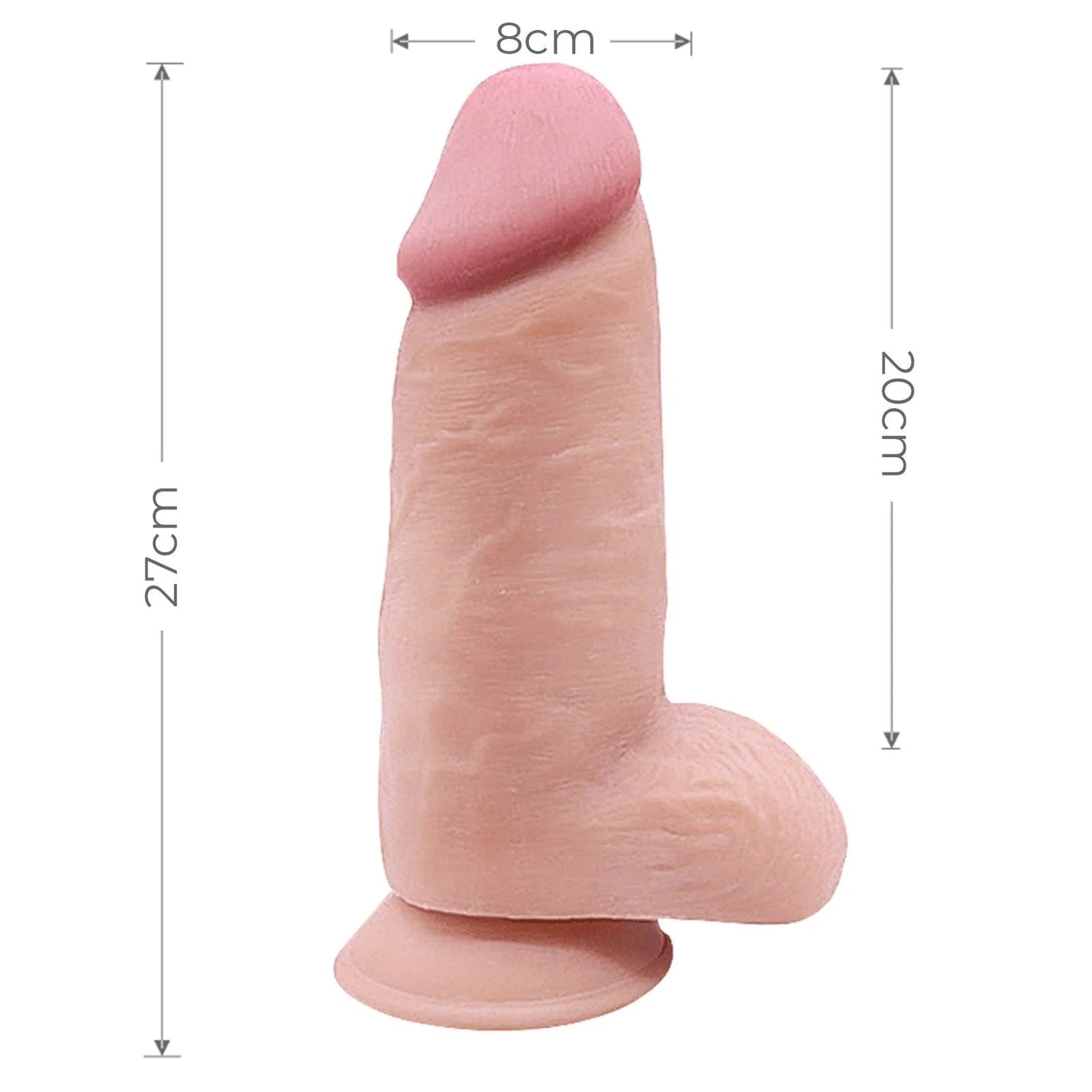 27 cm dicker TPE-Dildo