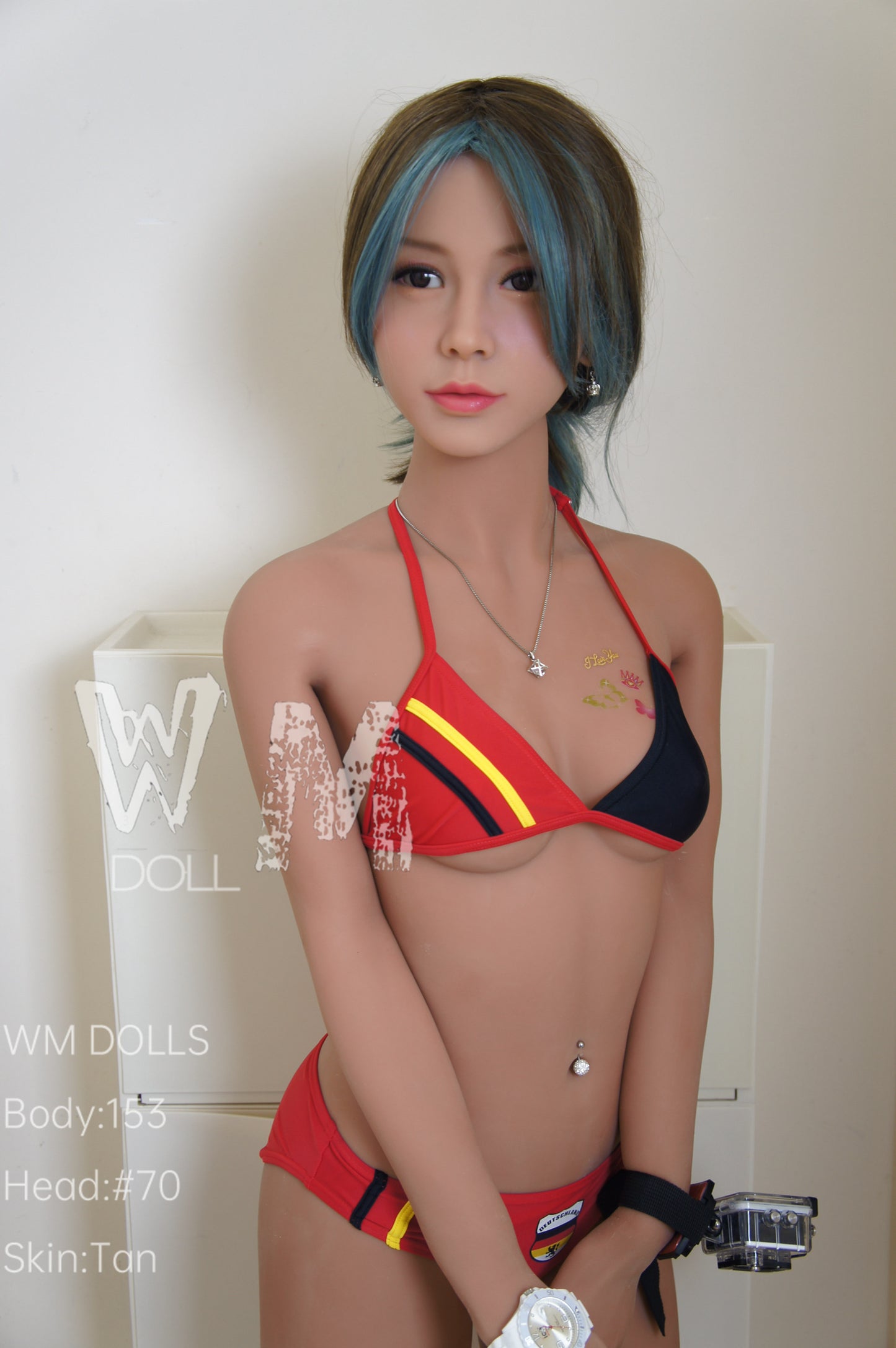 153cm B-Cup reines Mädchen japanische Liebespuppe TPE-Material