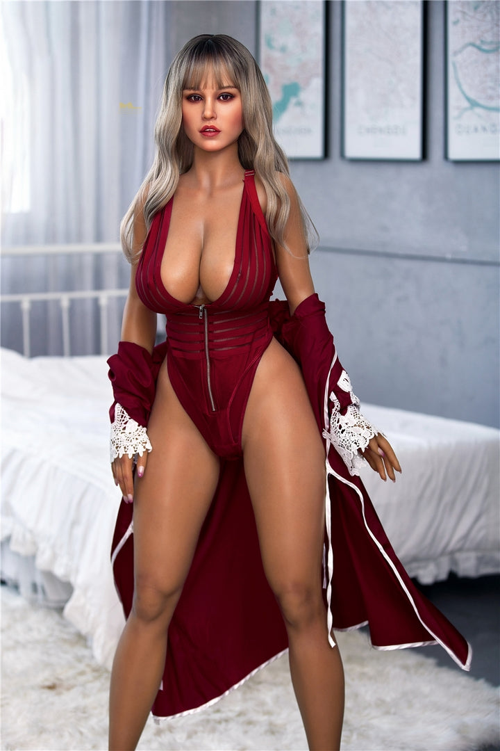 165cm lebensgroße große Titten MILF Sexpuppe G Cup Irontech Silikon Liebespuppe