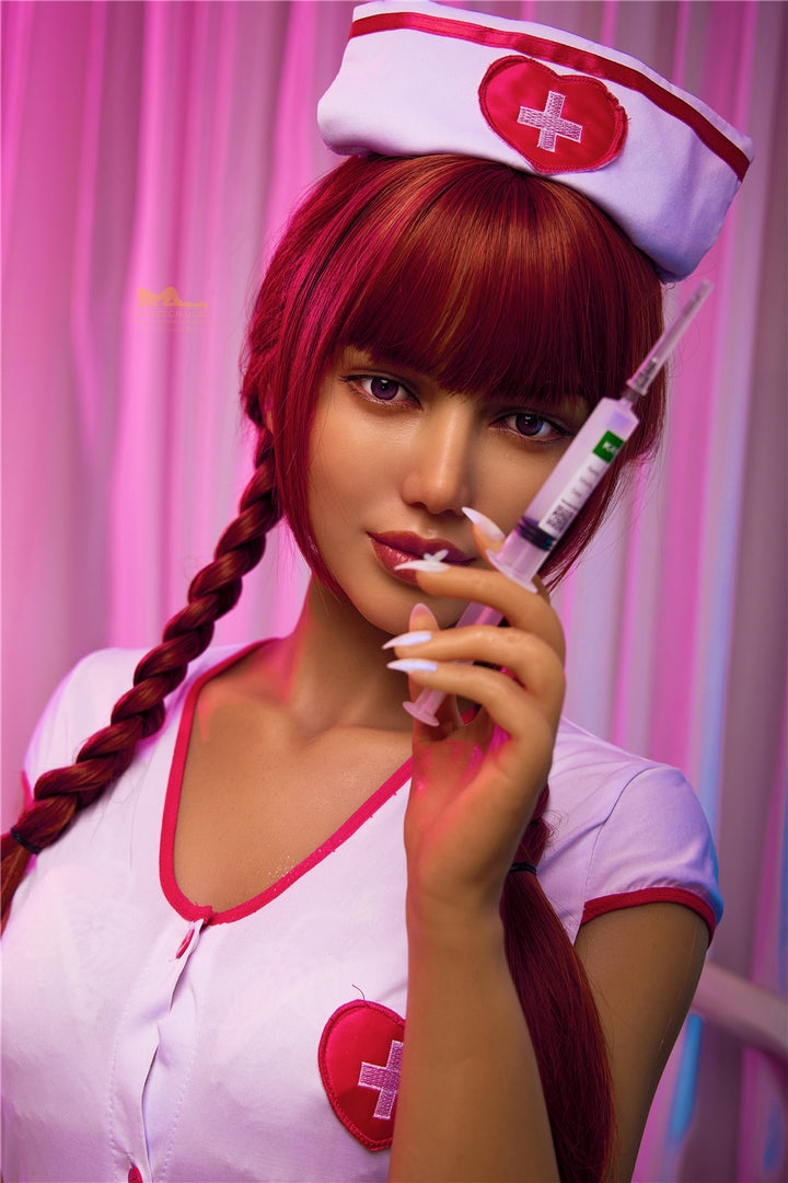Irontech 168cm sexy Krankenschwester B Cup weibliche Sexpuppe