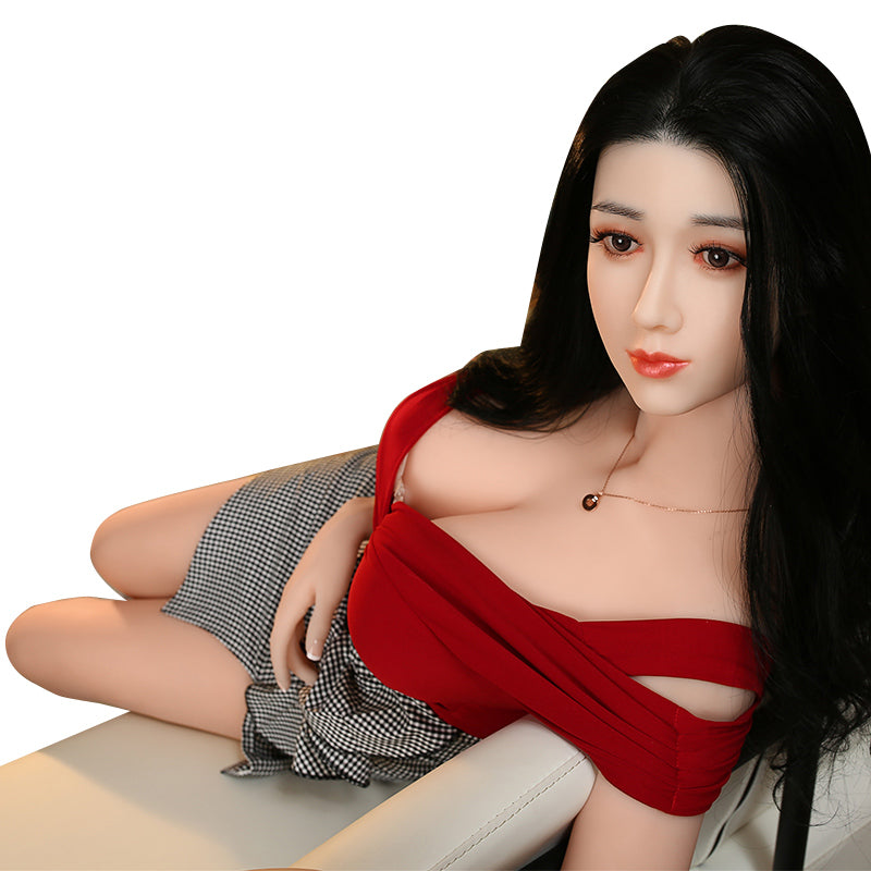 170 cm Silikonkörper + TPE-Kopf Asiatische sexy Liebespuppe