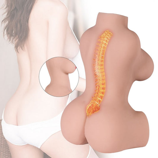 Kleiner Sexpuppen-Torso 5,38 lbs / 2,44 kg mit Vagina und Anus