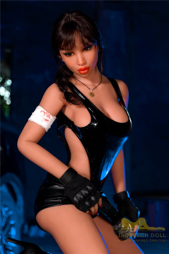 E-Cup Irontech TPE Real Doll 167cm lebensgroße dicke Lippen Kriegerin