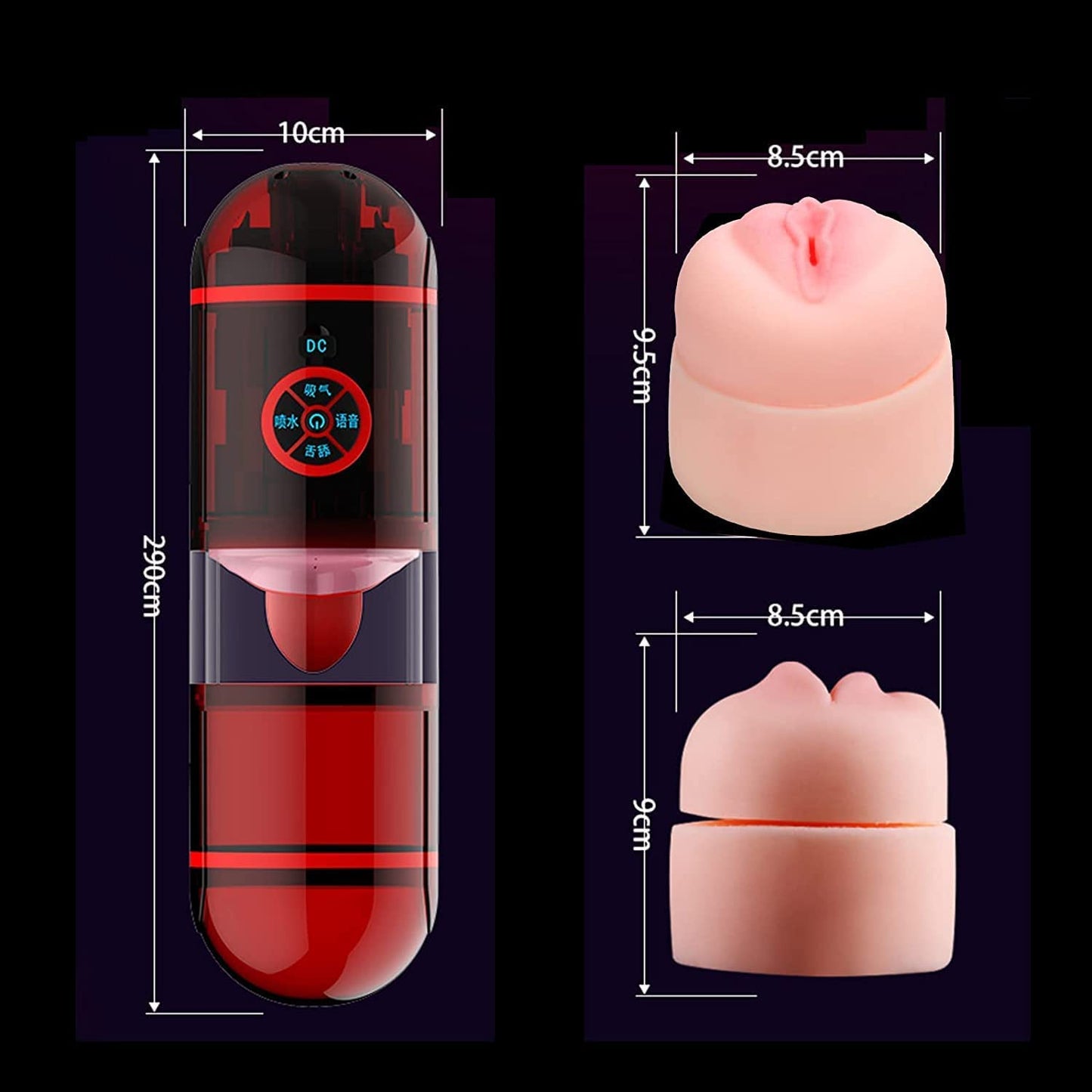 Fly Love Electric Masturbation Cup Männer Multi-Frequenz-Sexspielzeug