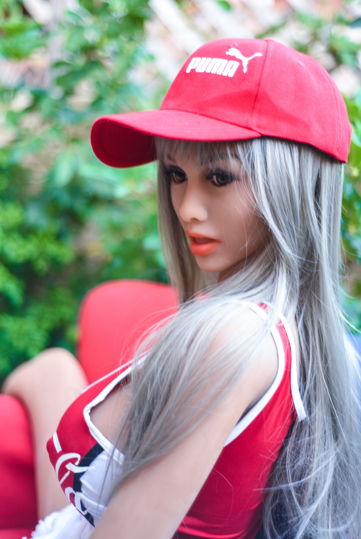 Grauhaarige Big Tits Sex Doll 170cm Modell