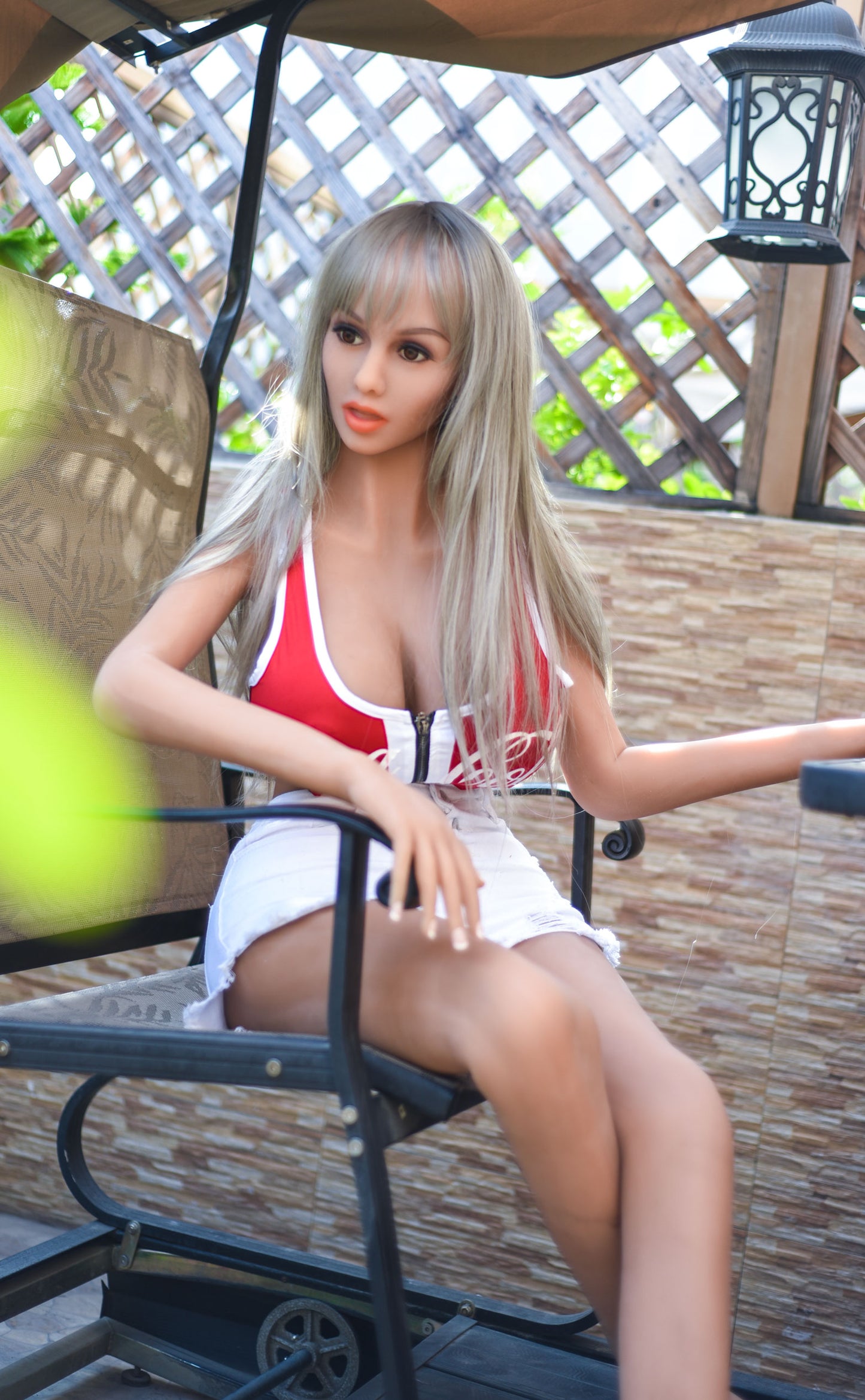 Grauhaarige Big Tits Sex Doll 170cm Modell