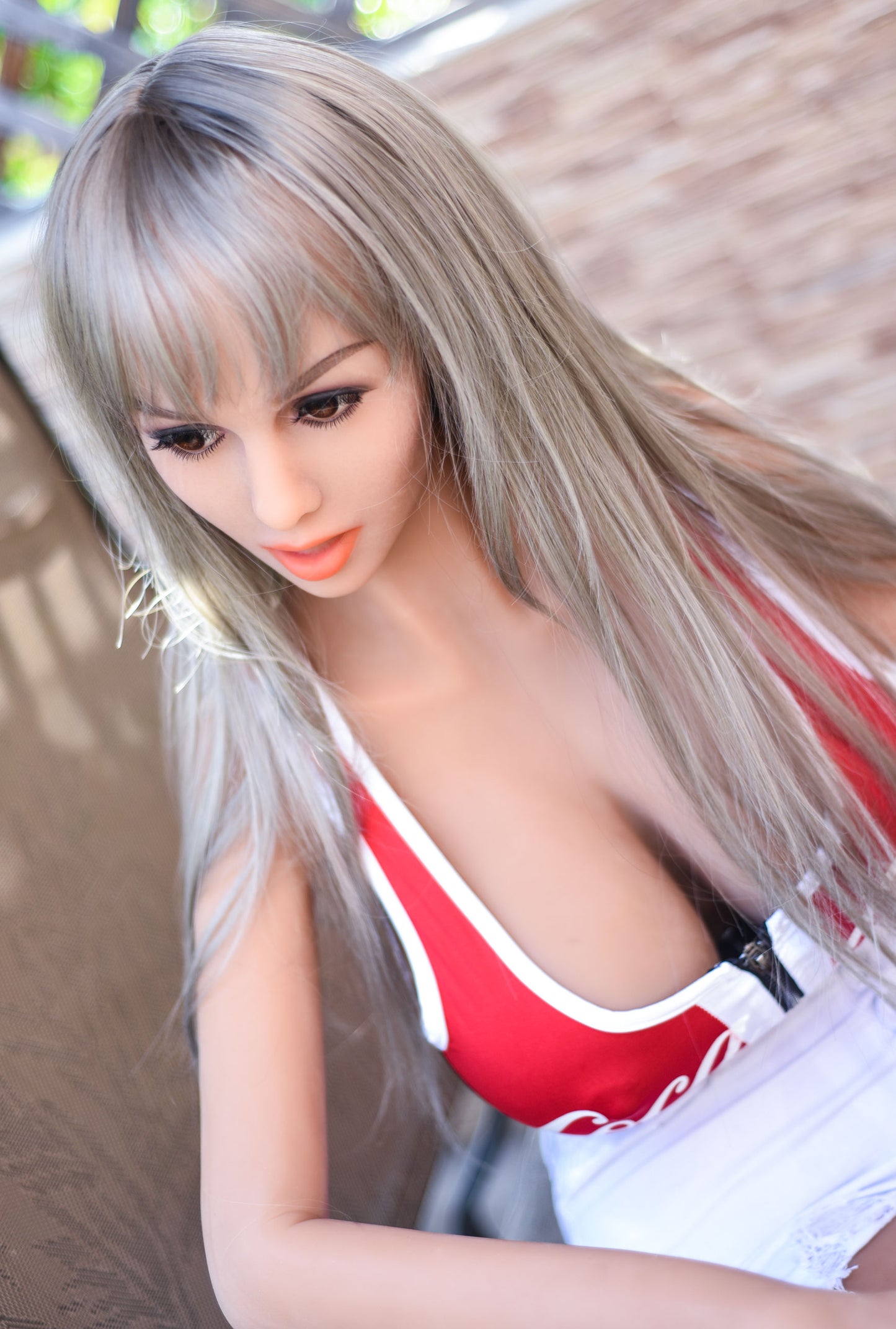 Grauhaarige Big Tits Sex Doll 170cm Modell