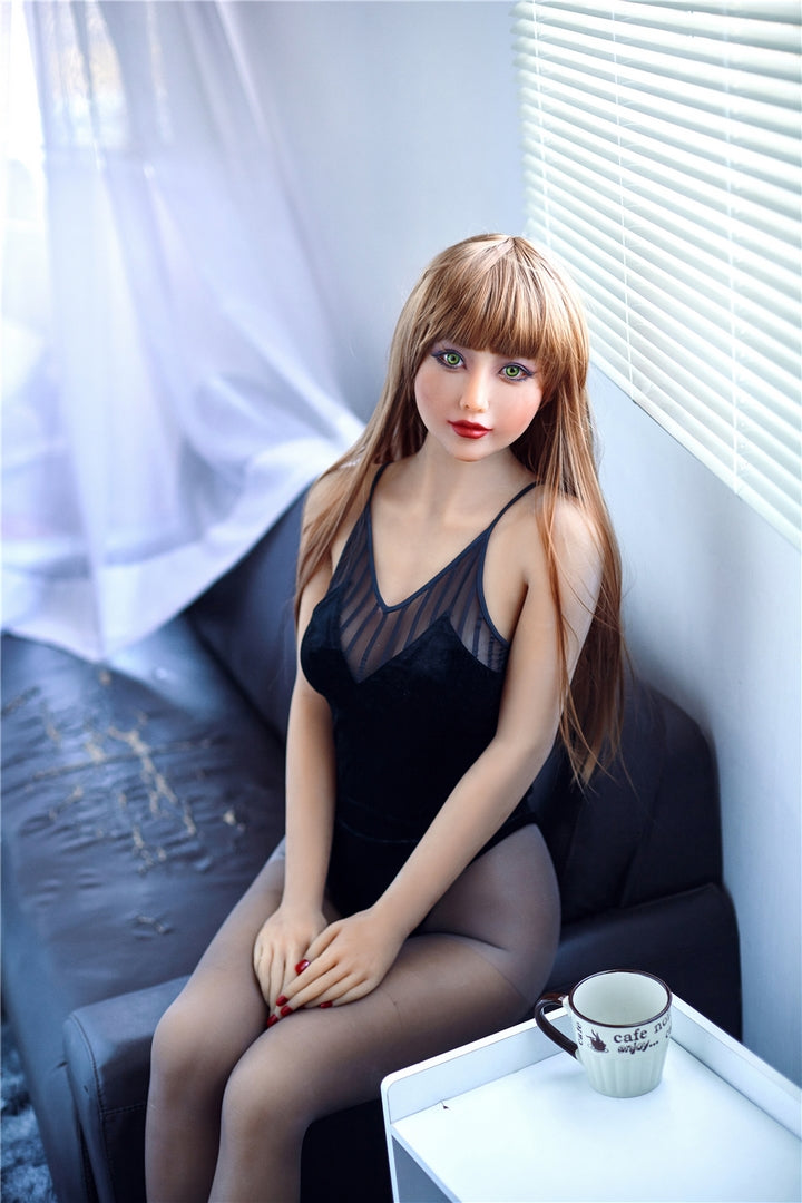 Irontech 163cm blonde TPE japanische Sexpuppe sexy glamouröses Mädchen