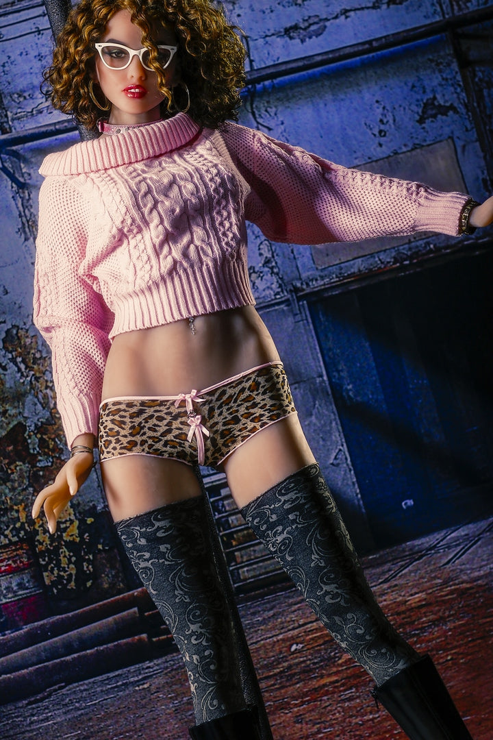 168cm lockiges Haar Irontech Doll C Cup Junge sexy Sexpuppe Selina