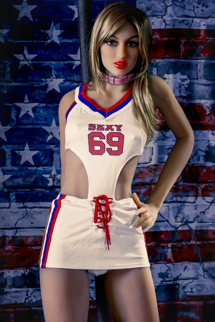 168 cm IrontechTPE-Puppe C-Cup blondes Basketballbaby
