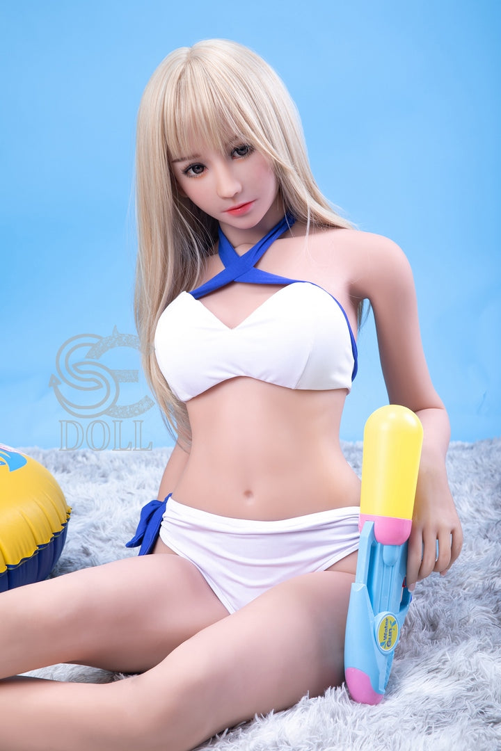 166cm C Körbchen Weiße Perücke Junge Sexpuppe Cynthia TPE doll