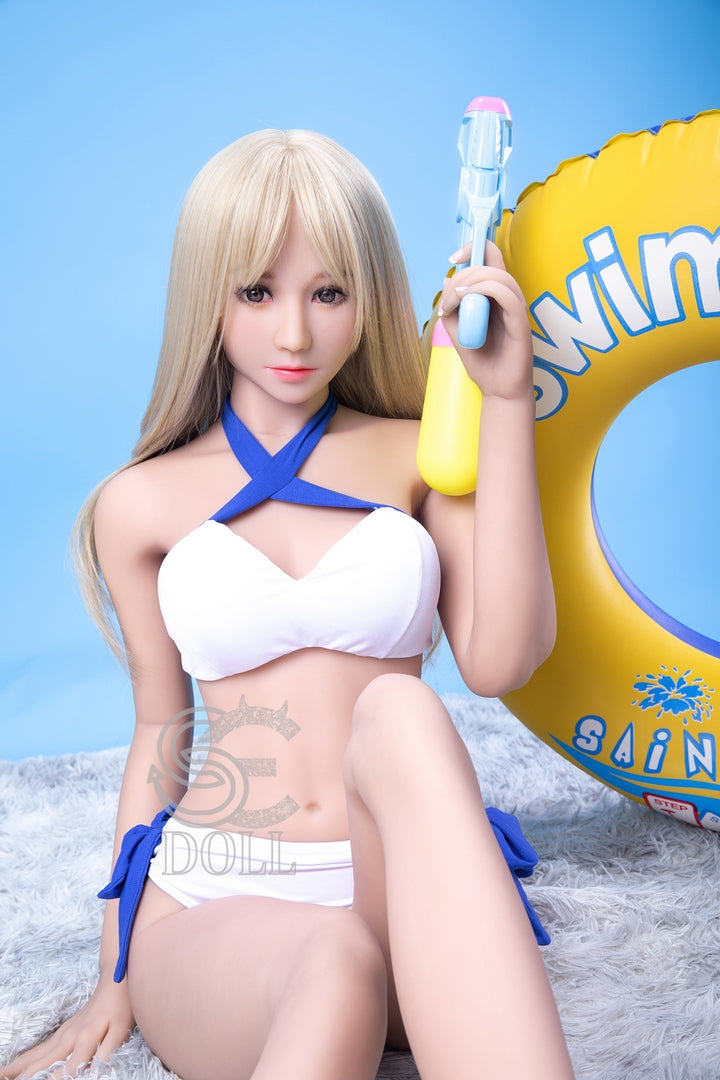 166cm C Körbchen Weiße Perücke Junge Sexpuppe Cynthia TPE doll
