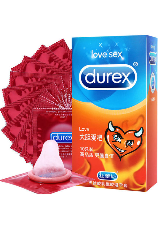 Durex Gefühlsecht Kondome mit Rippen für noch aufregenderes Sexvergnügen (1 x 10 Stück)