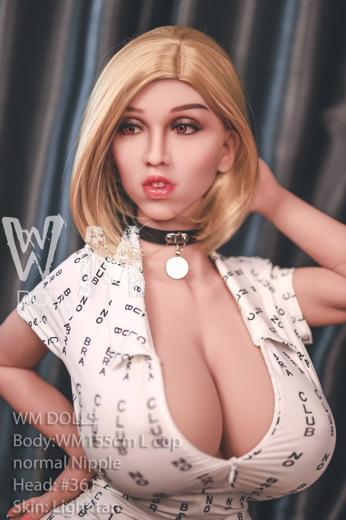 155 cm L Cup Blonde Big Wave Royal Sister Realistische Sexpuppe TPE-Material