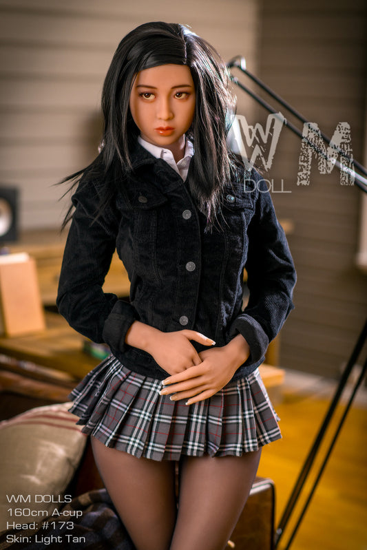 WM DOLL 160cm A Cup Uniform Girl TPE Japanische Sexpuppe