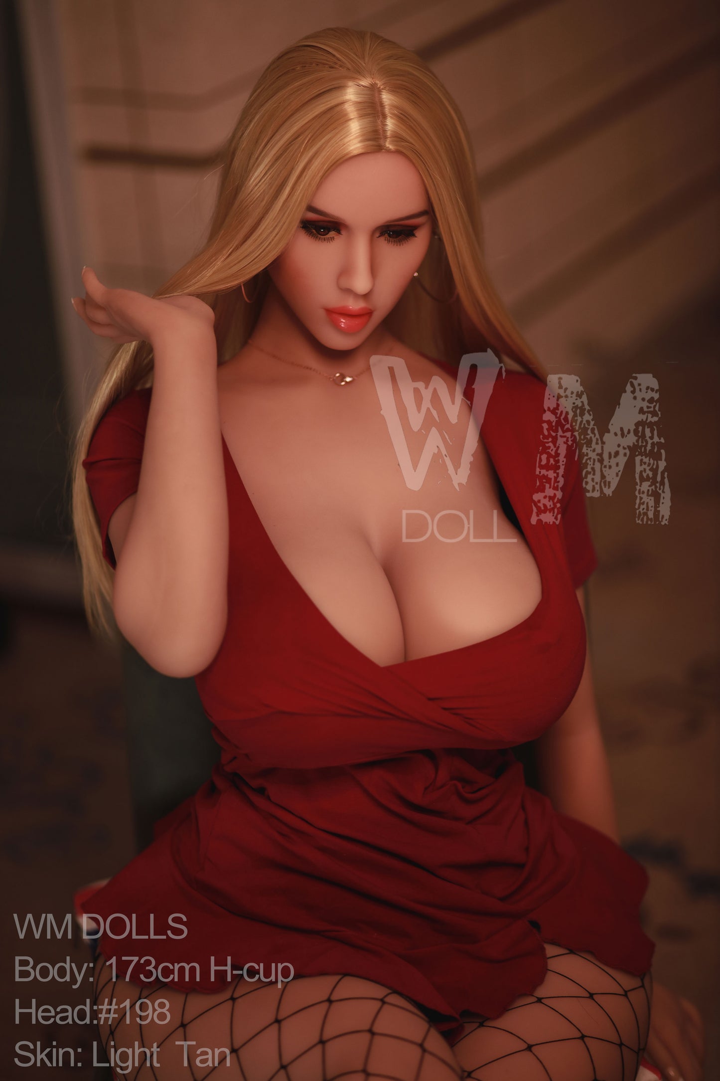 173cm H Cup Red Coat Big Tits Long Hair Reife Sexpuppe