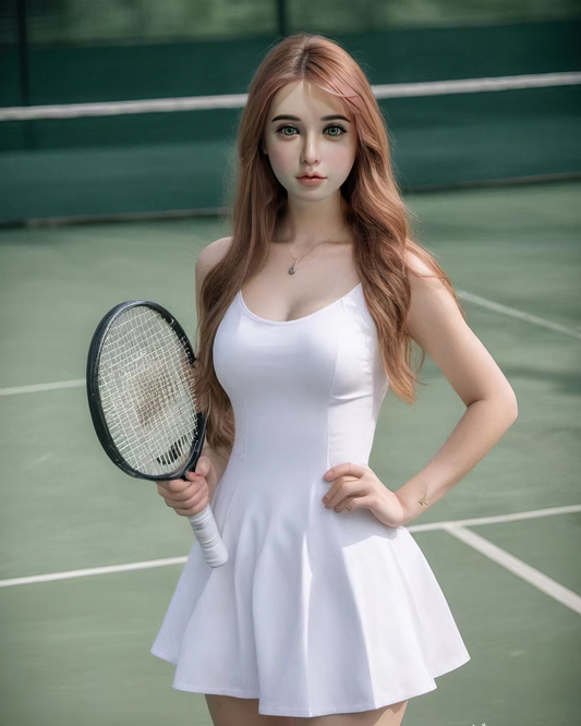 158cm Tennis Girl Günstige Silikon Sexpuppe Lea