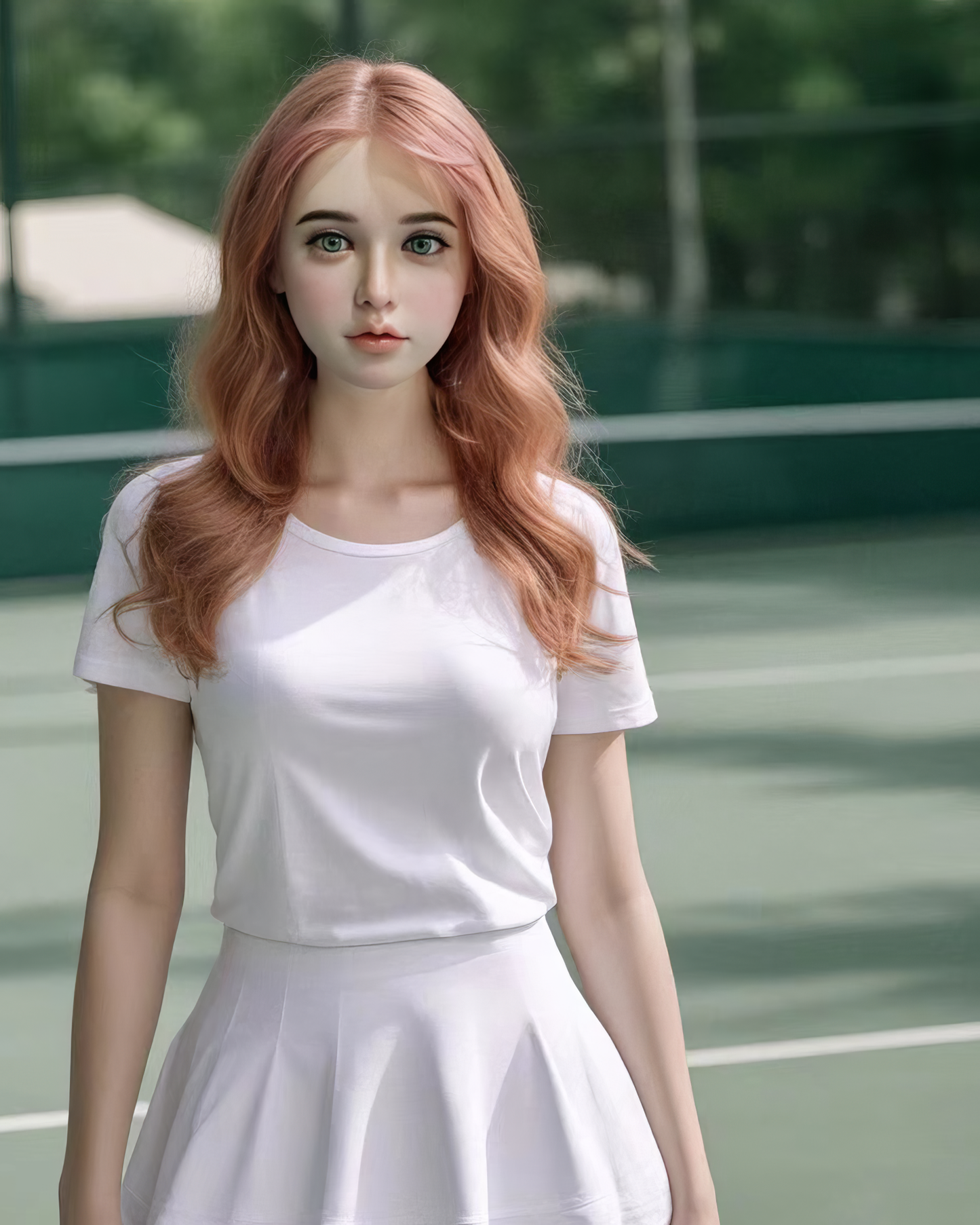 158cm Tennis Girl Günstige Silikon Sexpuppe Lea