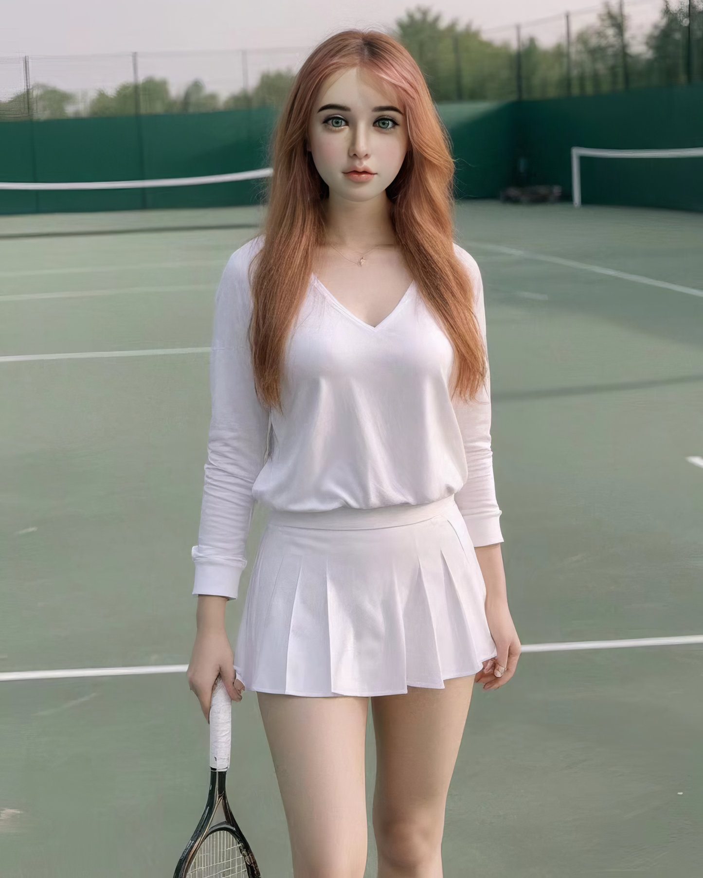 158cm Tennis Girl Günstige Silikon Sexpuppe Lea