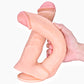 33cm Doppel Dildo no Vibrator Sex Toy Saugnapf Penis Anal PVC 3D Adern Hoden