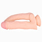 33cm Doppel Dildo no Vibrator Sex Toy Saugnapf Penis Anal PVC 3D Adern Hoden