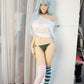 160 cm D Cup C36 Galaxy Doll Schüchterne silberhaarige Sexpuppe