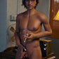 Schwarze 175 cm große afrikanische männliche Sexpuppe aus TPE-Material für Frauen