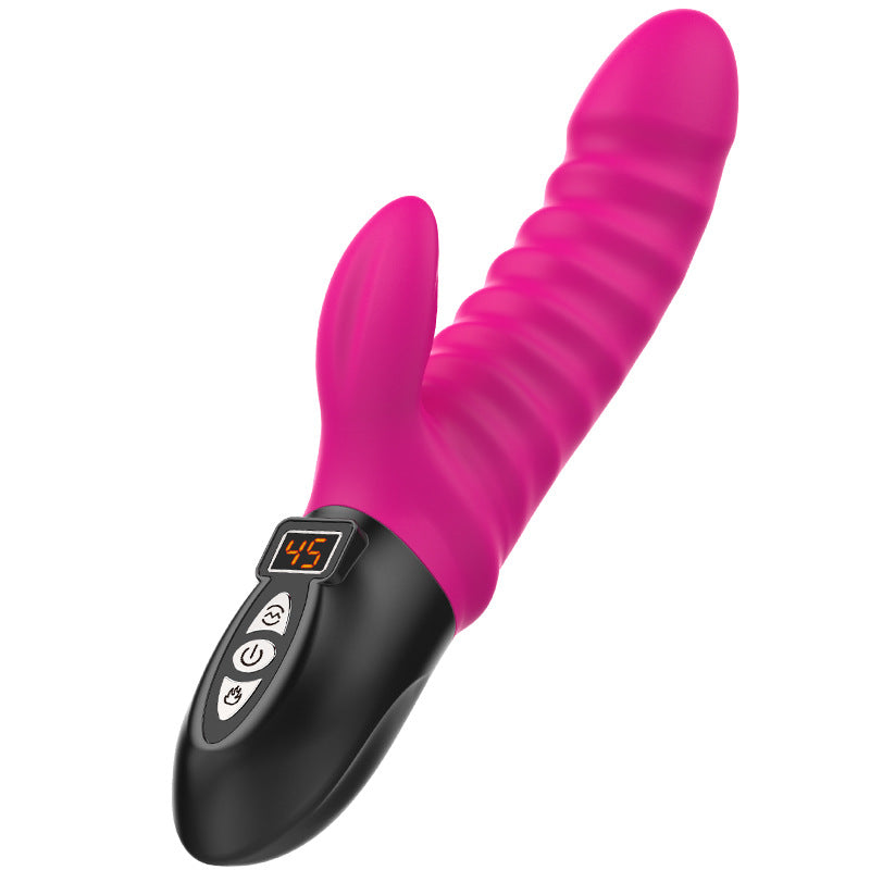 Simulierter USB-Lade-G-Punkt-Silikondildo mehrere Massagegeräte Vibrator weibliche Masturbation Sexspielzeug für Erwachsene