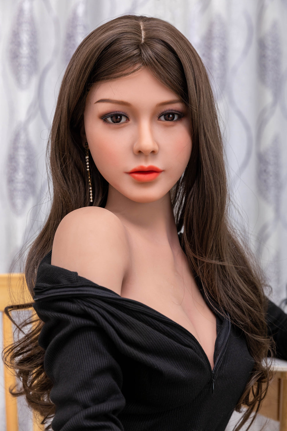 157cm B Cup Curly Hair C20 Head Galaxy Sex Doll Elegant Lady TPE Sex Doll