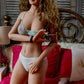 168 cm C-Cup Blonde Sex Doll mit lockigem Haar Marke HRDOLL