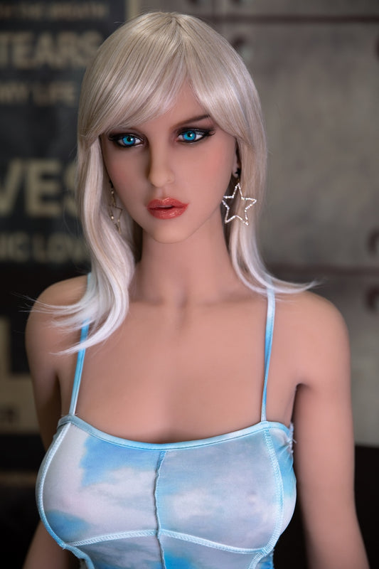 163cm 6YE doll silver hair life size sex doll