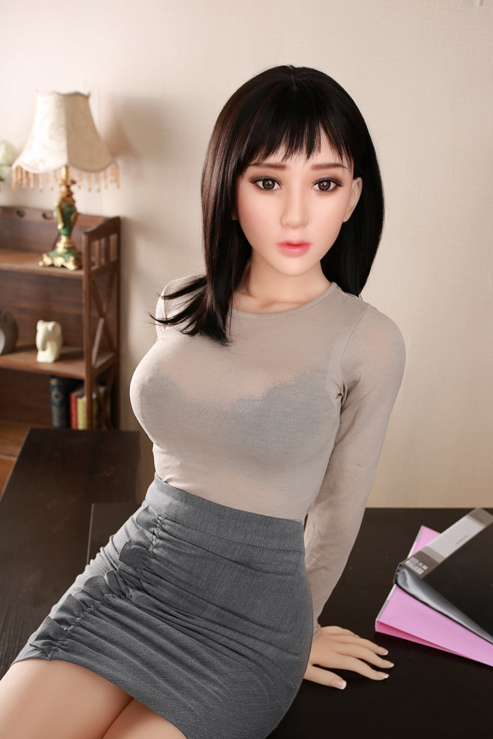 160CM Asian sex doll long black hair beauty DL Doll