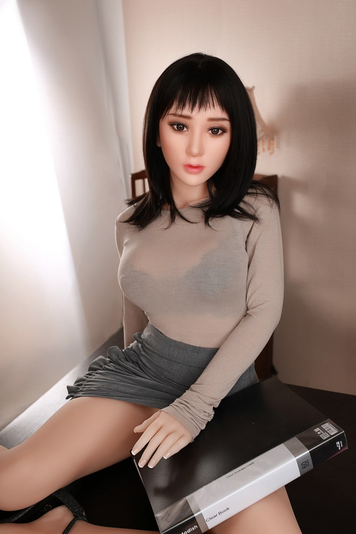 160CM Asian sex doll long black hair beauty DL Doll