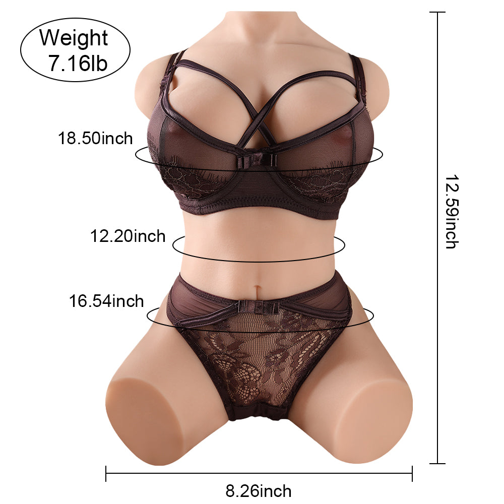 Vera 7.16 LB Realistische BBW Weiblicher Torso Sexpuppe Große Brüste Arsch Liebespuppen Männlich Sexy Spielzeug Masturbation