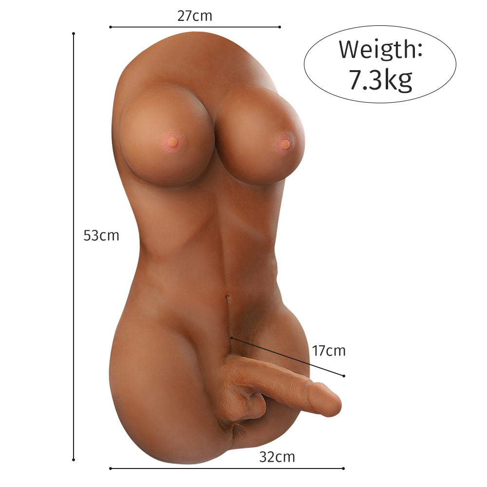 Narada Shemale 7,3 kg männlicher Sexpuppentorso weibliches Masturbationsgerät