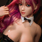 158 cm große D Cup Ganzkörper Liebespuppe aus Silikon mit rosa Haaren