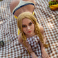 160cm große blonde Liebespuppe mit toller Figur Aibei Doll