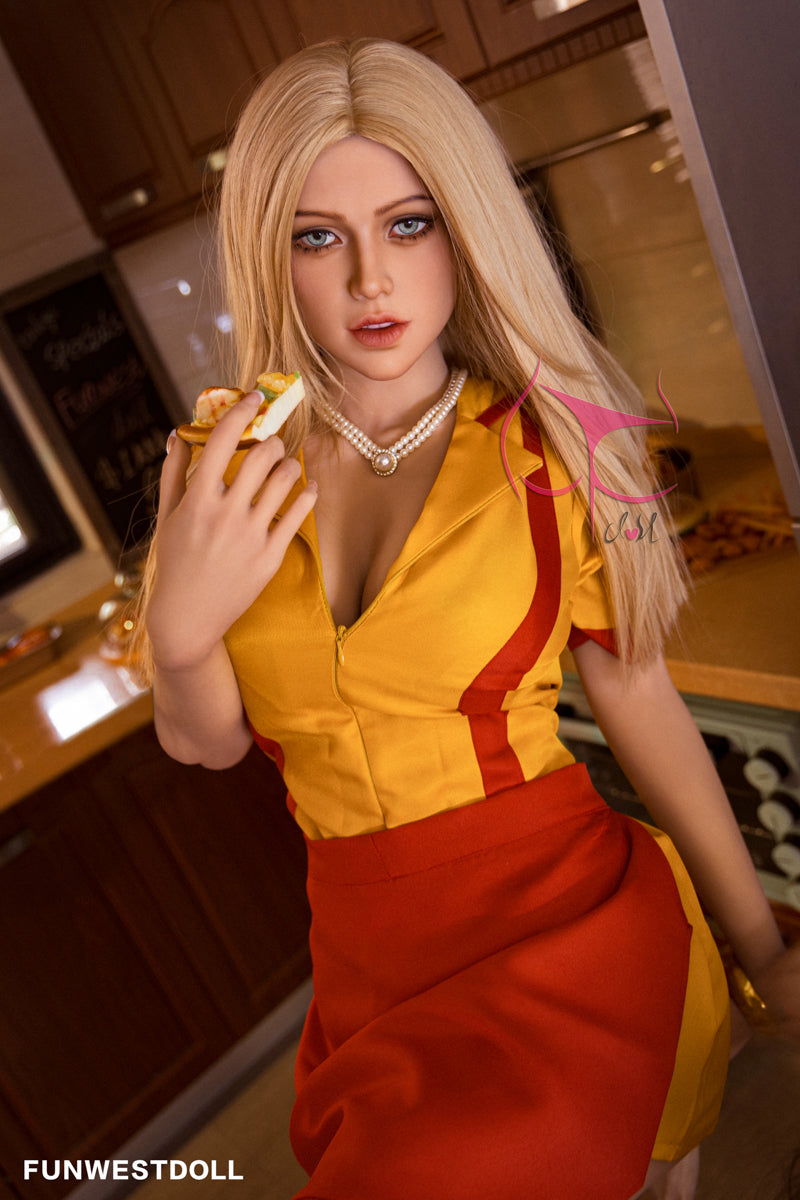 162cm F Cup sexy and beautiful Funwest Doll blonde waiter