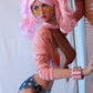 158cm Pink Wig Sex Doll F Cup Big Breast Cos Doll