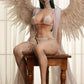 153cm Winged Demon Implanted Green Hair Fantasy Pet Doll