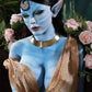 Avatar 165cm Blue Alien TPE Collectible Real Doll