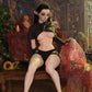 153 cm Fantasy-Sexpuppe mit spitzen Ohren und Alien-Haarimplantat