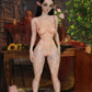 153 cm Fantasy-Sexpuppe mit spitzen Ohren und Alien-Haarimplantat