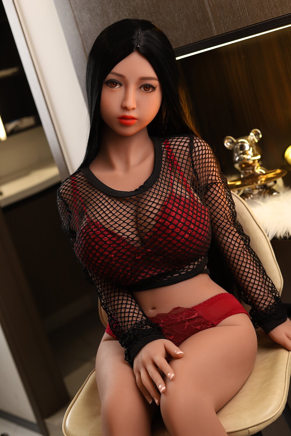 Wunderschöne asiatische Sexpuppe 140 cm TPE Real Doll