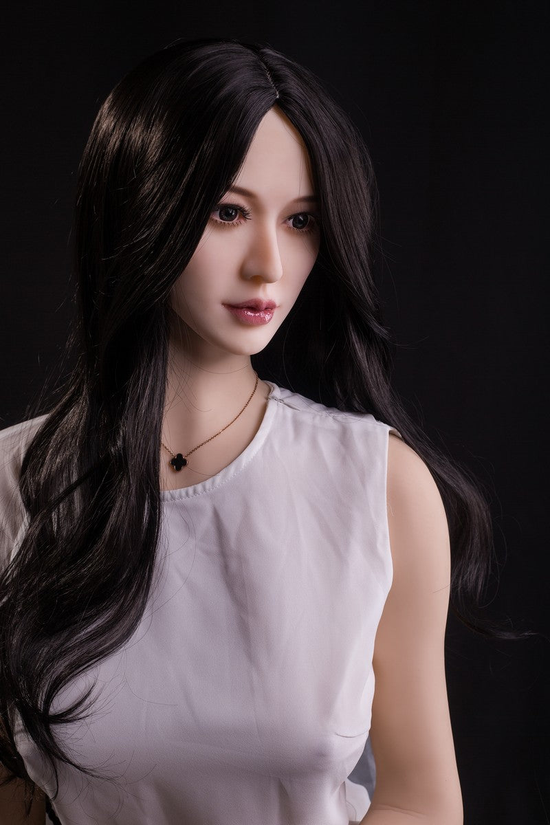 Schwarzes langes Haar im asiatischen Stil, kleine Klitoris, Sexpuppe, 170 cm