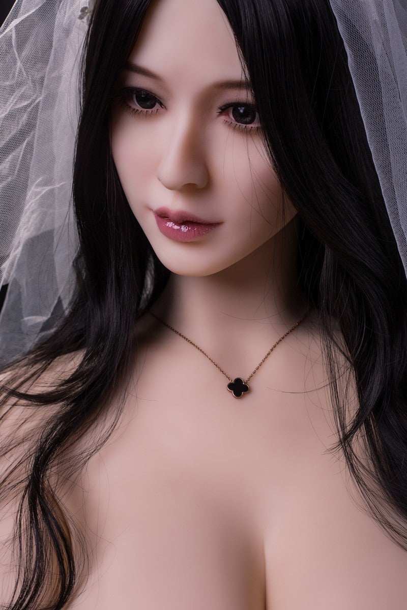 Schwarzes langes Haar im asiatischen Stil, kleine Klitoris, Sexpuppe, 170 cm